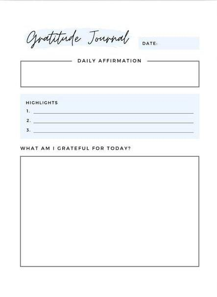 11 Printable Gratitude Journal Template Examples For 2022