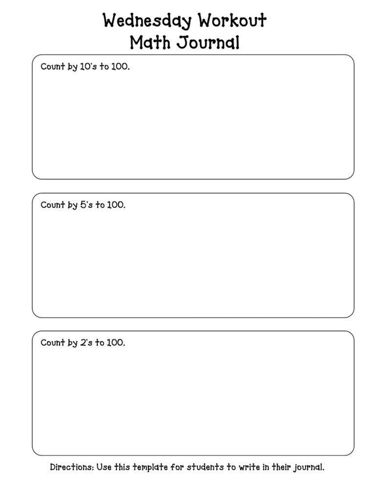 1st Grade In One Year Bridges Number Corner Math Journal Templates