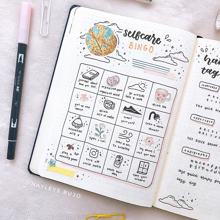 24 Self Care Bullet Journal Spreads Beautiful Dawn Designs