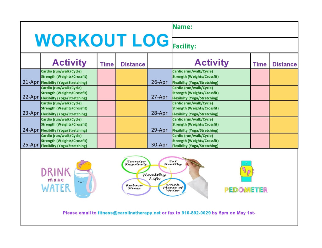 30 Useful Workout Log Templates Free Spreadsheets 