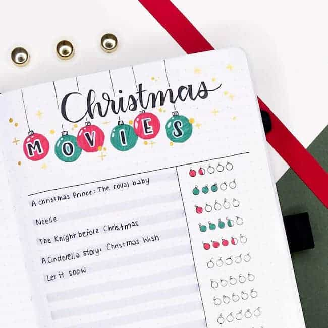 Christmas bullet journal ideas 13 Juelzjohn