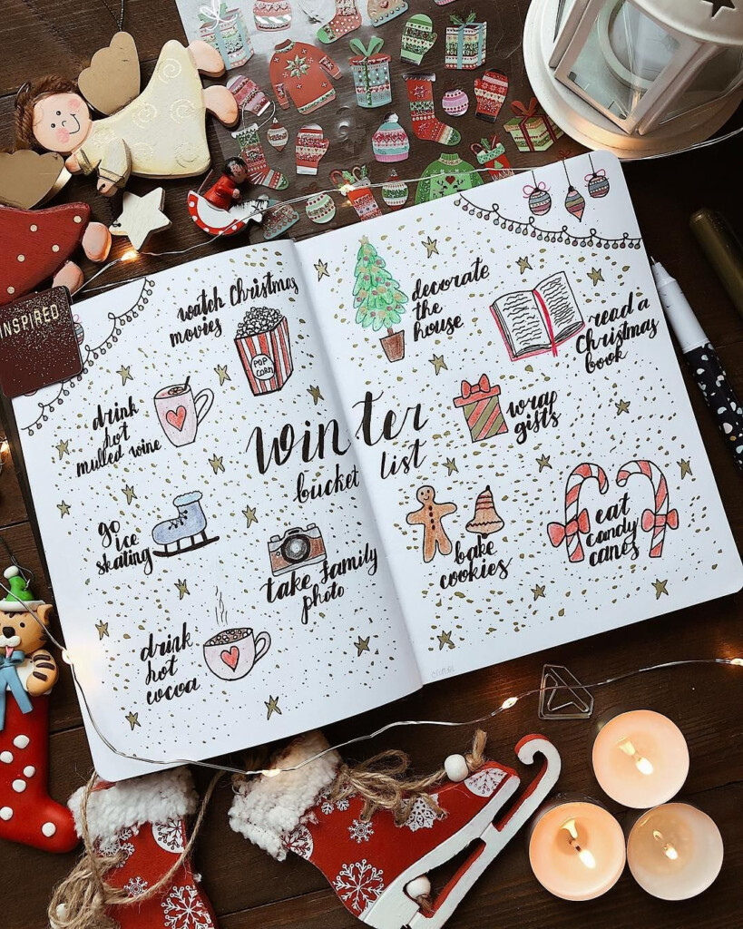 Christmas Bullet Journal Ideas December 2021 AnjaHome Bullet 