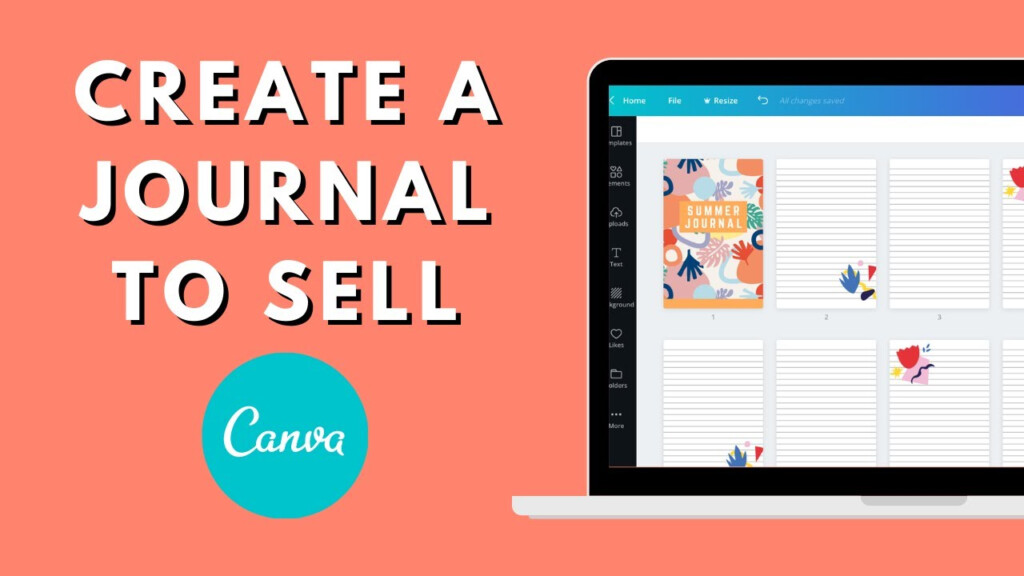 Create A Journal In Canva To Sell On Amazon KDP Templates Included 