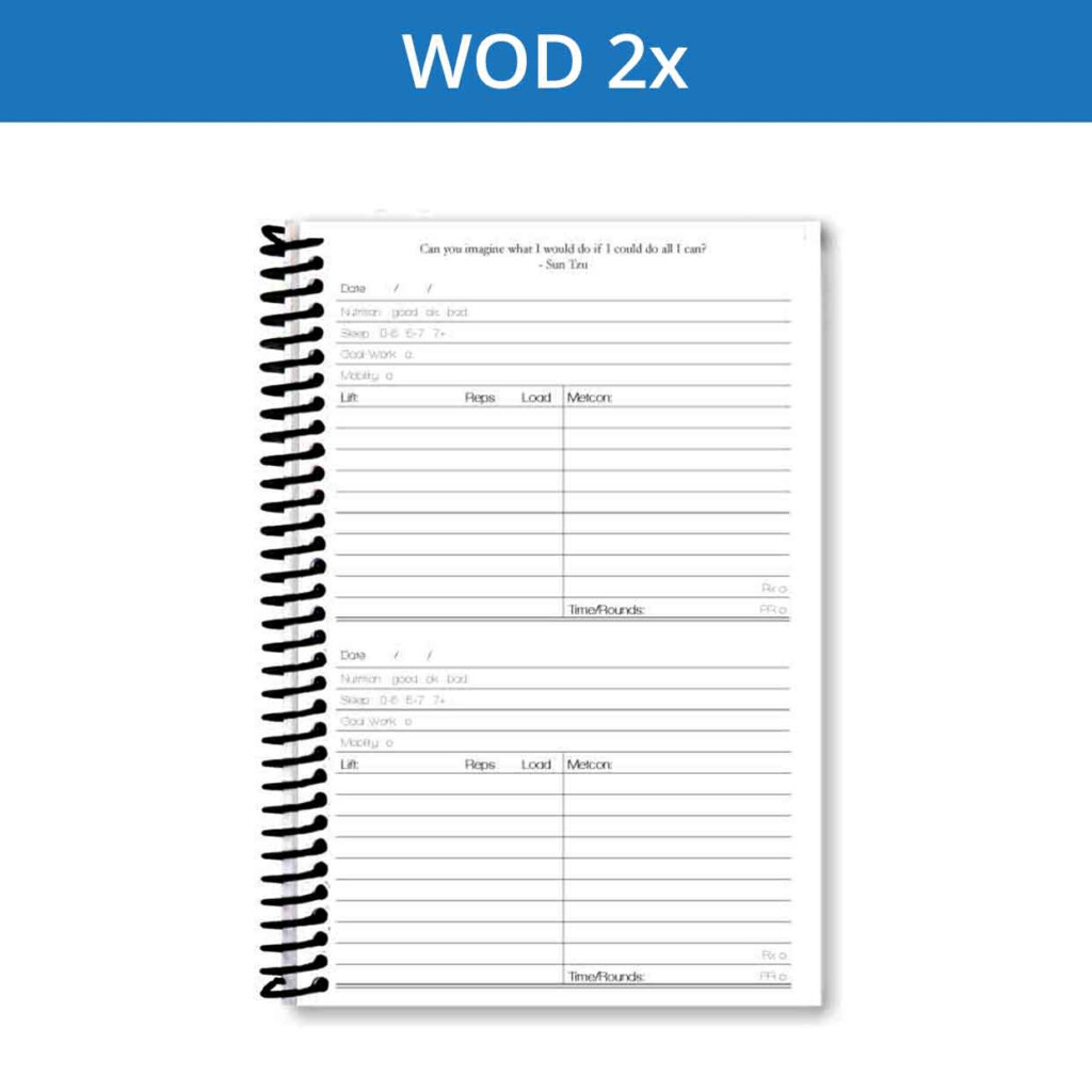 Custom WOD Journal Personalize Your WOD Journal 