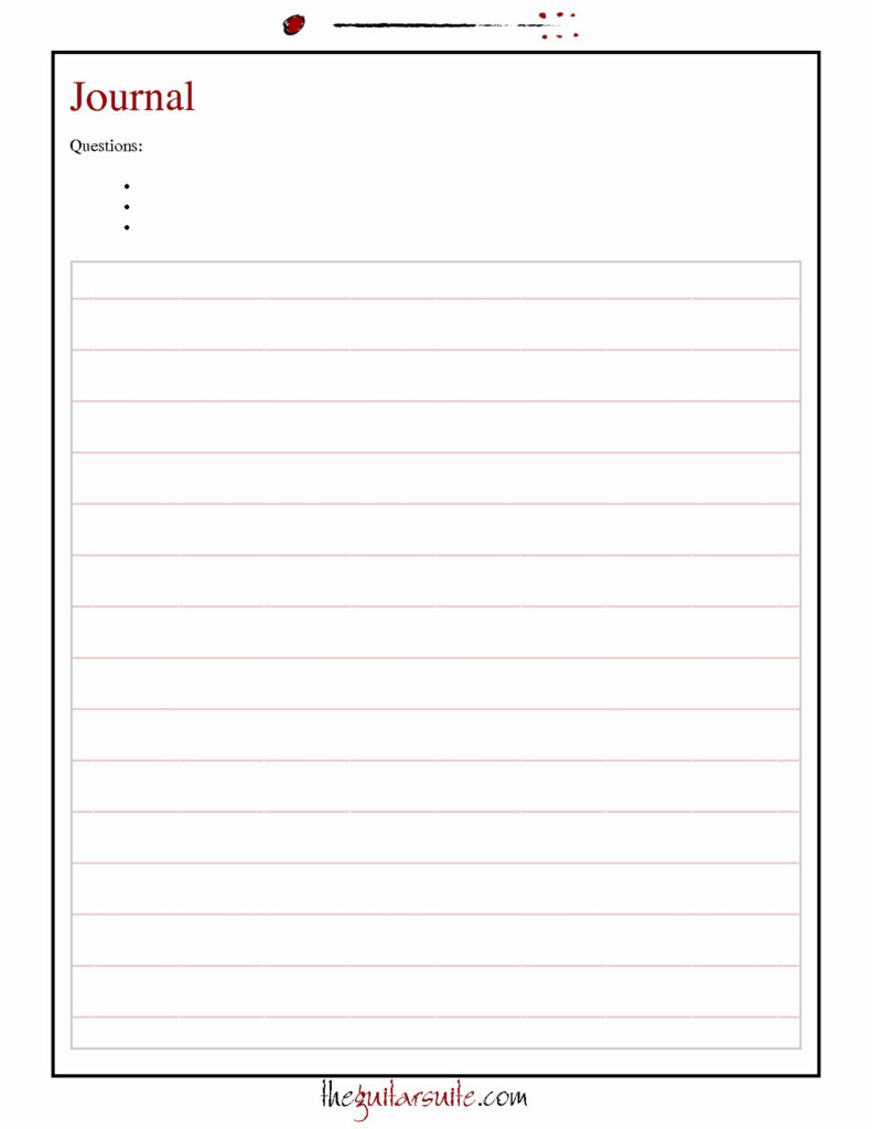 Diary Entry Template Word Awesome Best S Of Journal Pages Templates 