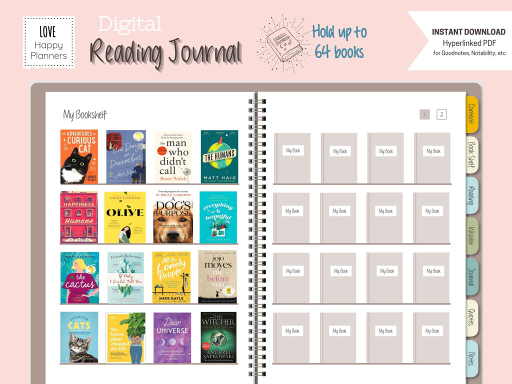 Digital Reading Journal Template