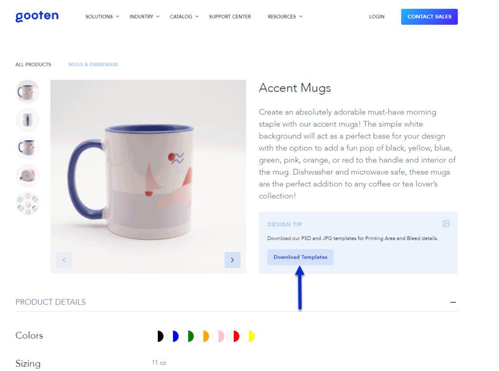 Find Product Details And Templates Gooten