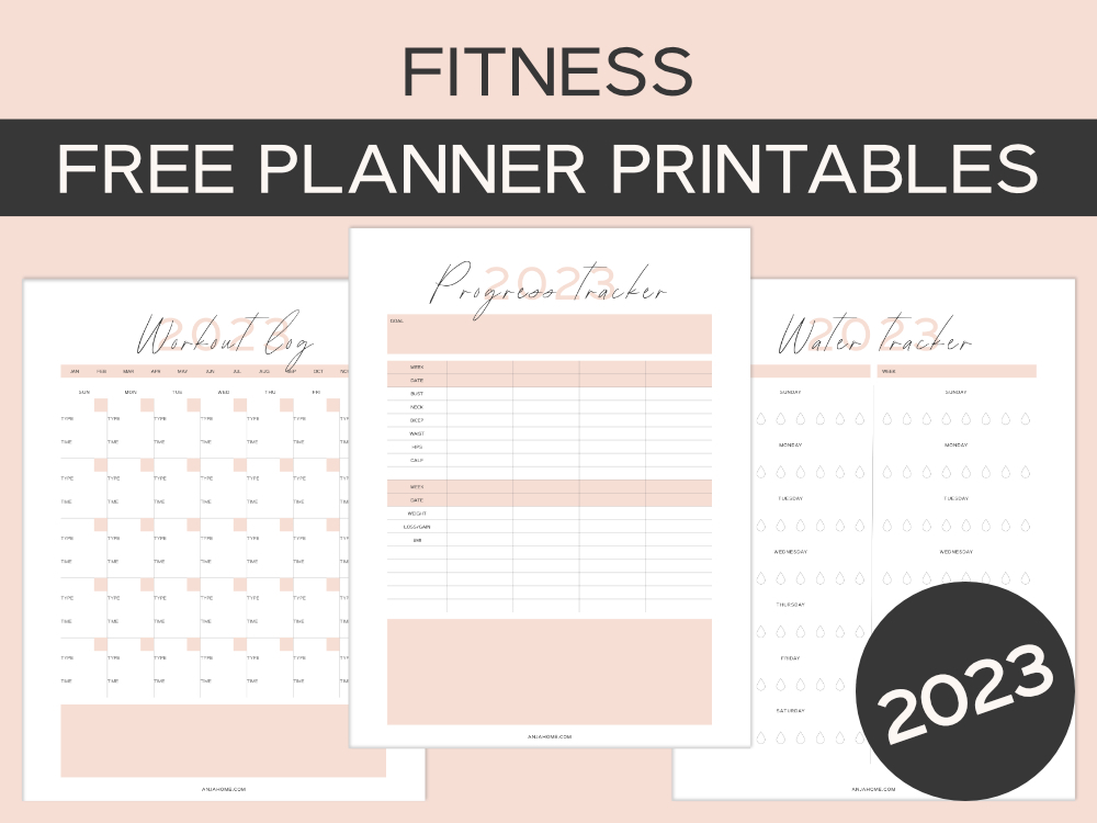 Free Fitness Journal Printables AnjaHome