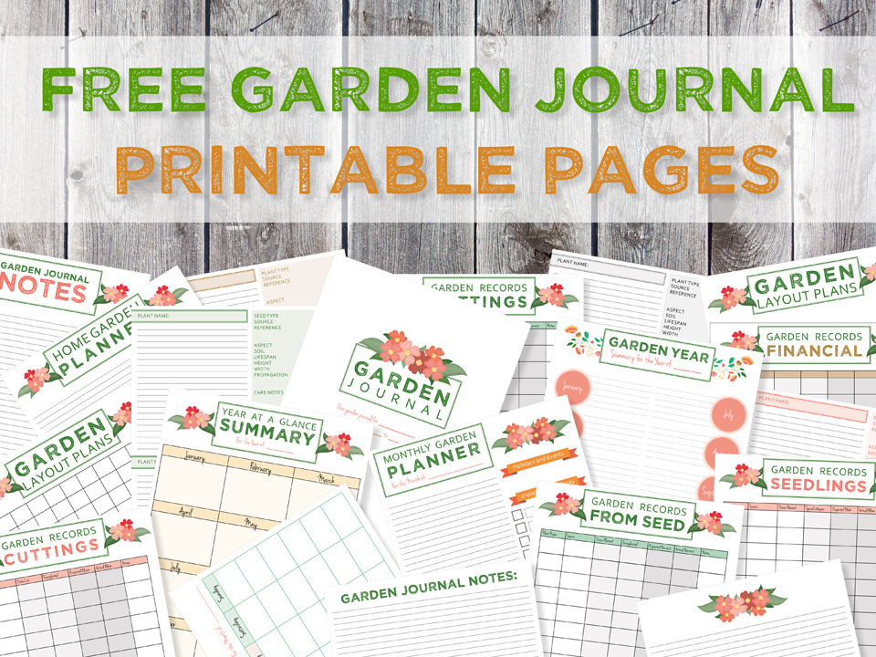 Free Garden Journal Printables