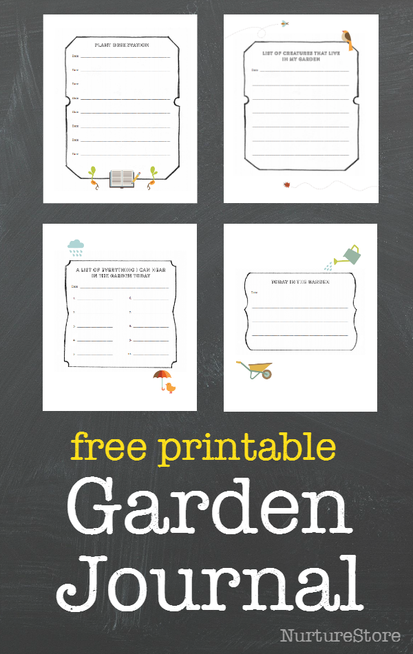 FREE Garden Journal Printables