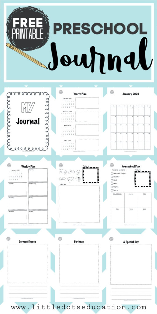 Free Preschool Journal Printable Preschool Journals Free Preschool 