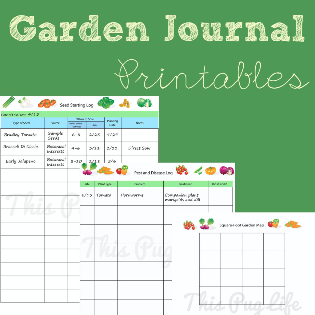 Free Printable Garden Journal Template Erika Printable