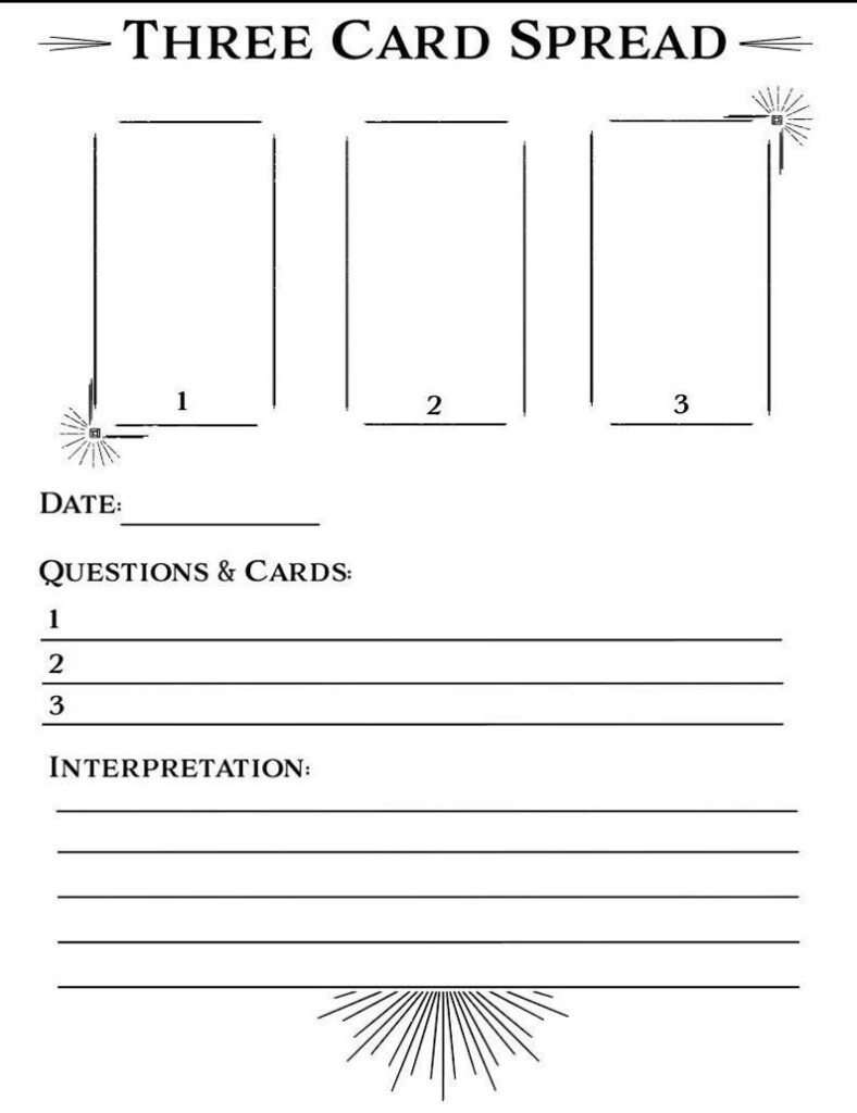 Free Printable Tarot Journal Pages You Can Get Bigger Copy Of Each Page 