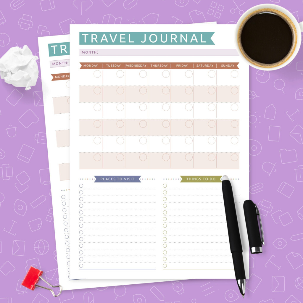 Free Printable Travel Journal Template