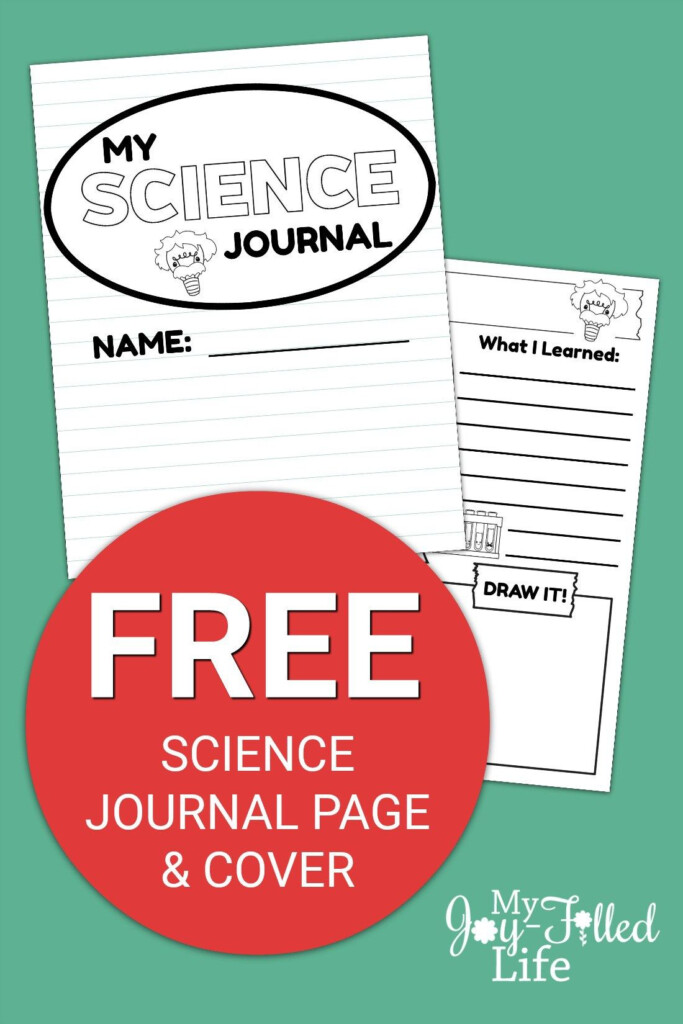 FREE Science Journal Printables Science Journal Template Science 