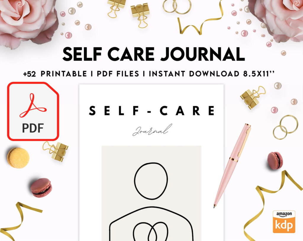 Free Self Care Journal PDF Printable 8 5x11 Inch A4 Size For Journal 