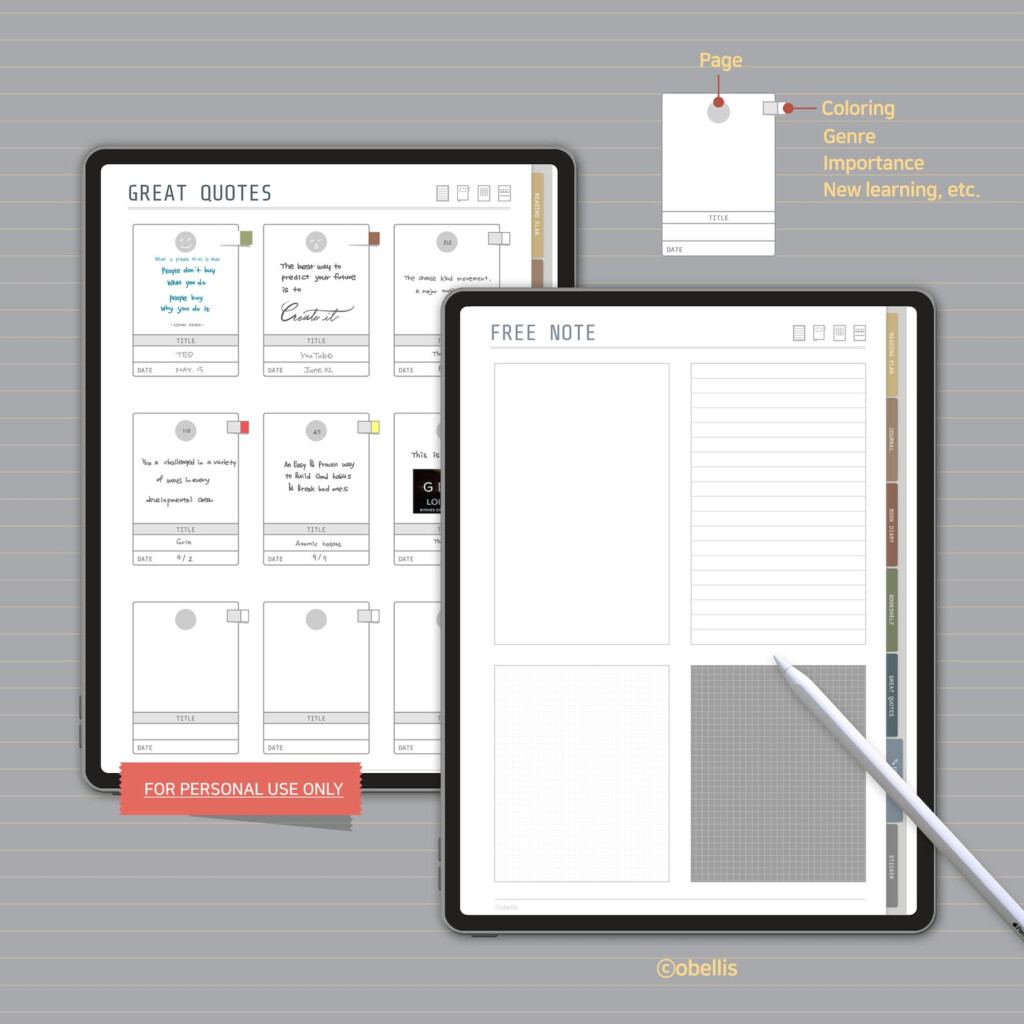 Goodnotes 5 Templates