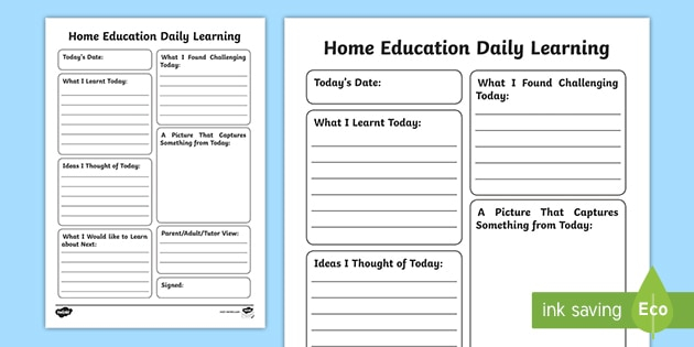 Home Learning Journal Resources teacher Made 