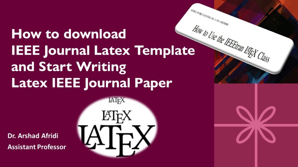 How To Download IEEE Journal Latex Template IEEE Paper Writing Step 