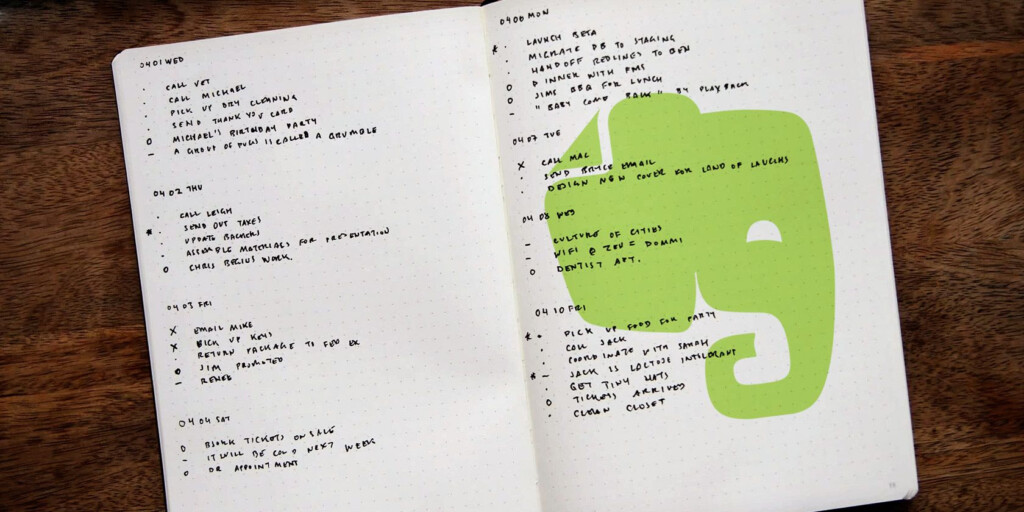 How To Use Evernote As A Bullet Journal