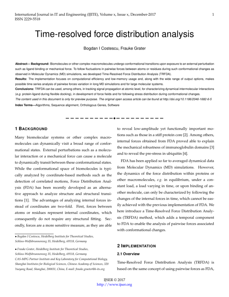 IJSER Publishing International Journal Of Scientific Engineering 