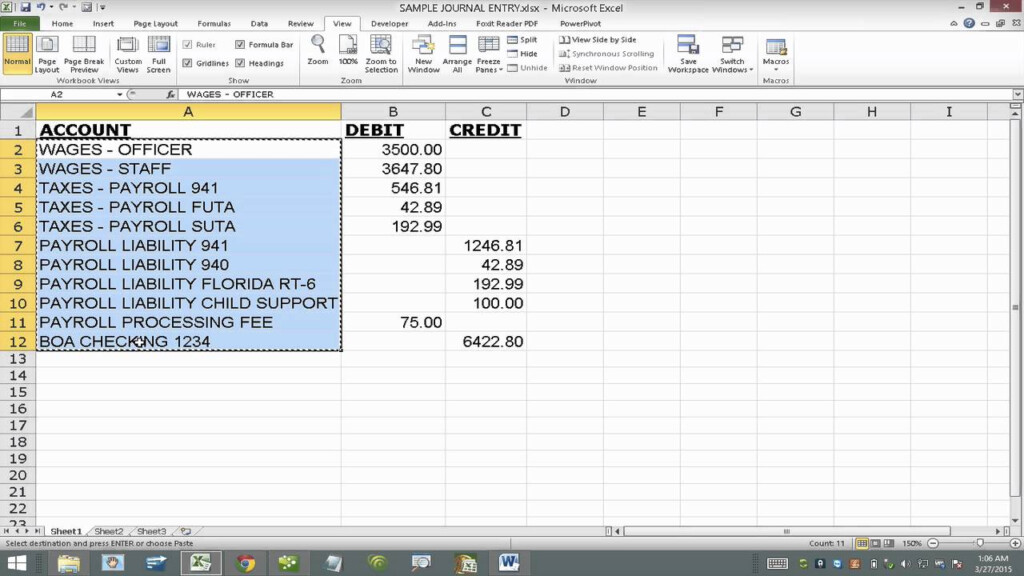 Import Journal Entry Into QuickBooks Desktop From Excel Using IIF 