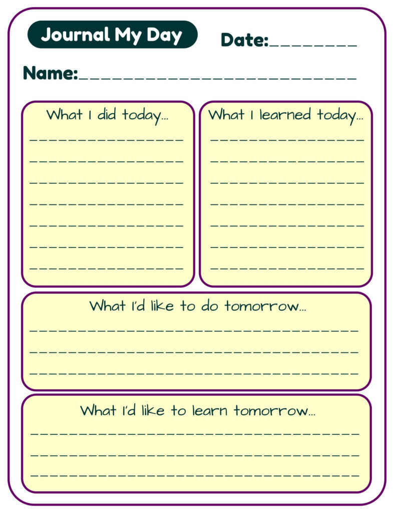 Journal Paper 10 Free PDF Printables Printablee