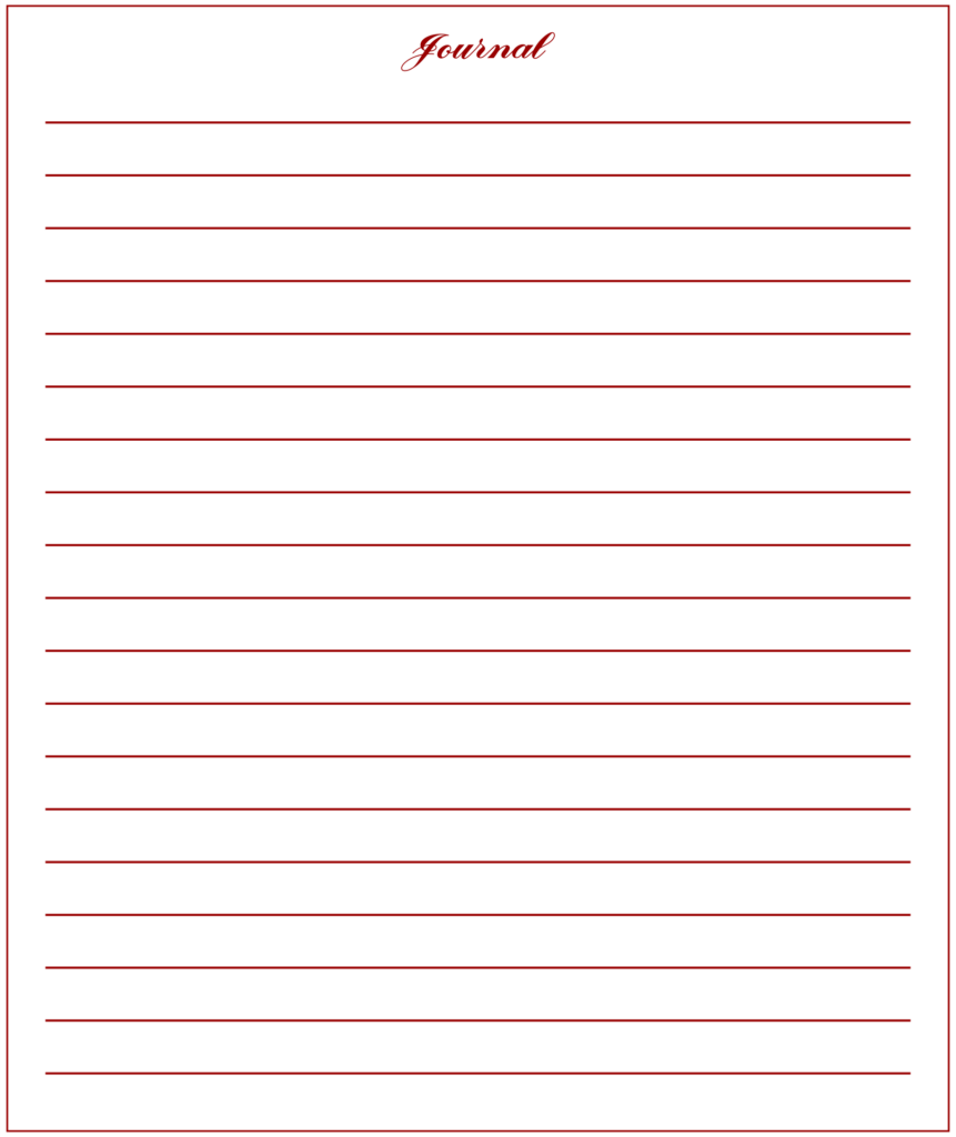 Journal Paper 10 Free PDF Printables Printablee