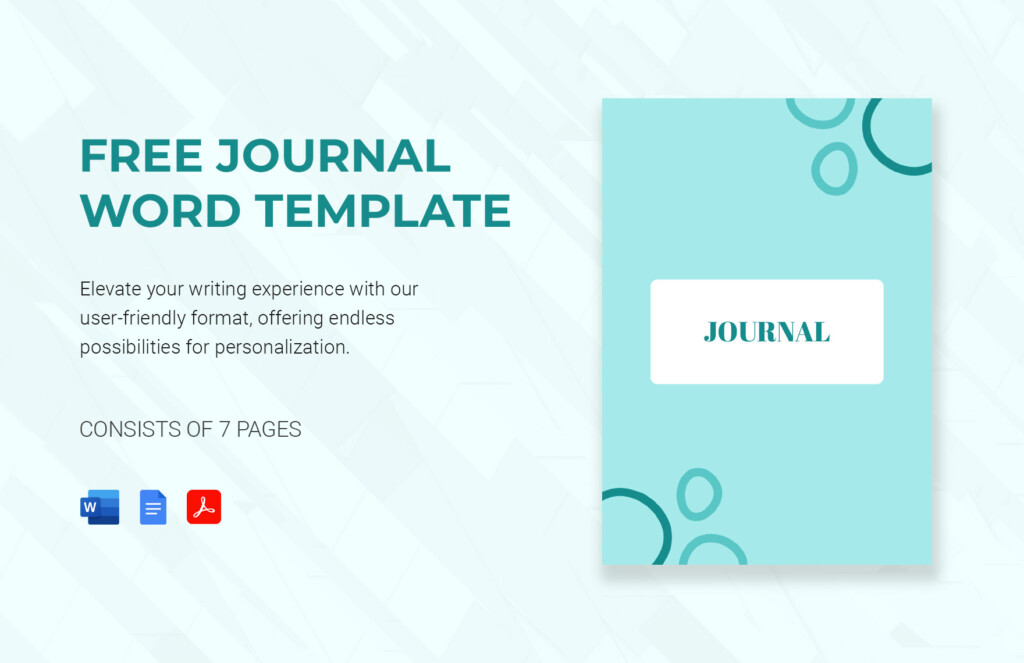 Journal Word Templates In Word FREE Download Template