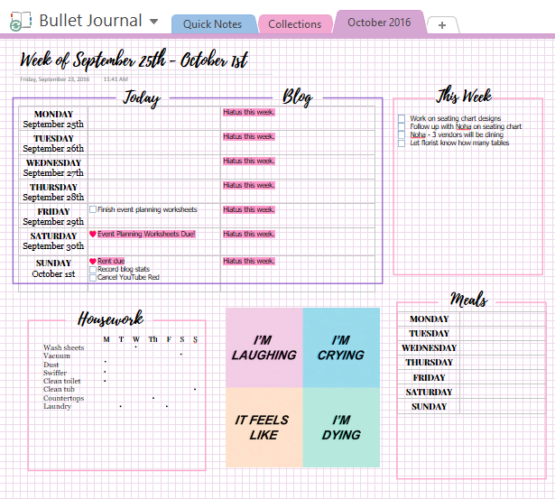 Onenote Bullet Journal Template Printable Word Searches