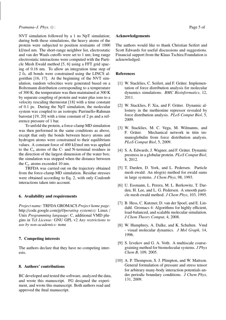 Pramana Journal Of Physics Template Indian Academy Of Sciences