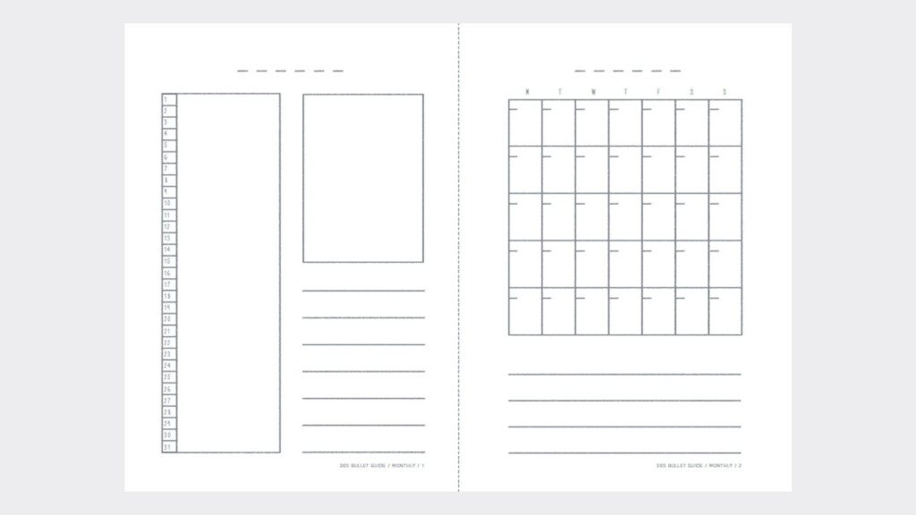 Print These Bullet Journal Diary Templates For 2019 From The 365 Bullet 