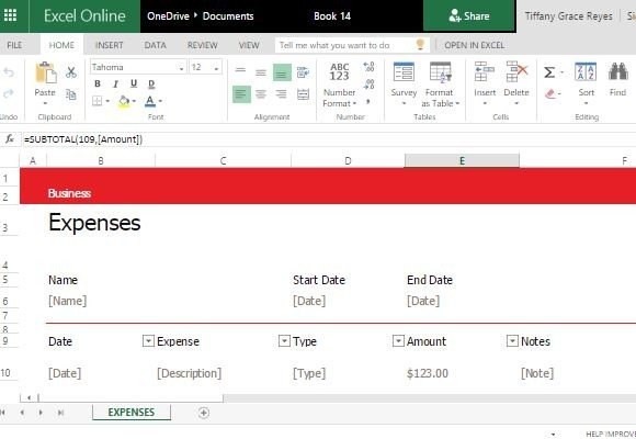 Simple Expense Journal Template For Excel