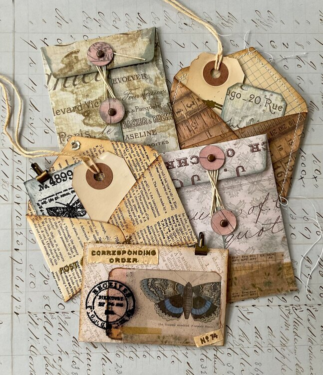 Tiny Envelopes For Junk Journal Pockets Project Idea Scrapbook